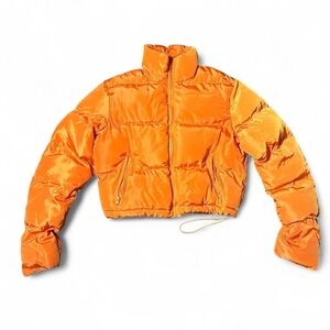 Orange Puffer Jacket